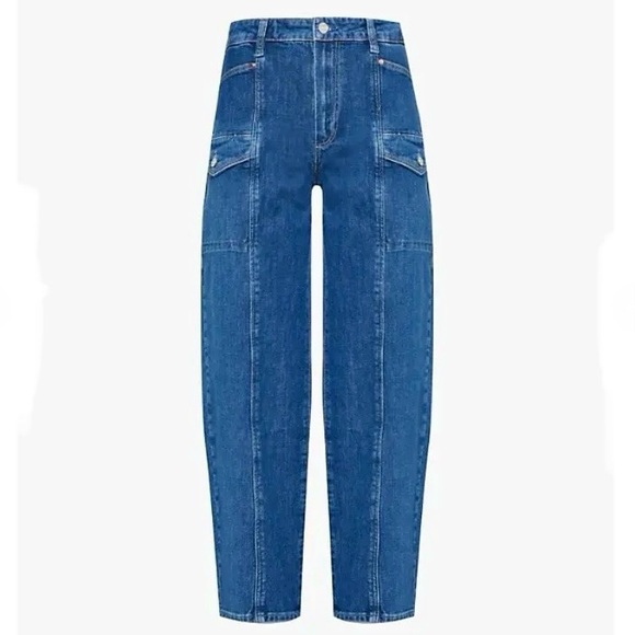 PAIGE Alexis Barrel Leg High Rise Jeans NWT - Picture 11 of 14